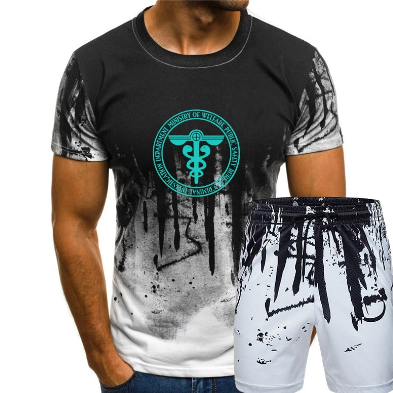 

Anime ministry of welfare logo mens T-shirt men t shirt