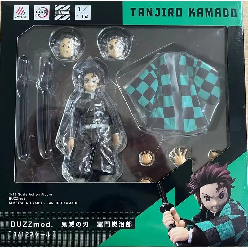 

Original ANIPLEX BUZZmod Demon Slayer Part Tanjiro Kamado In Stock Anime Collection Figures Model Toys
