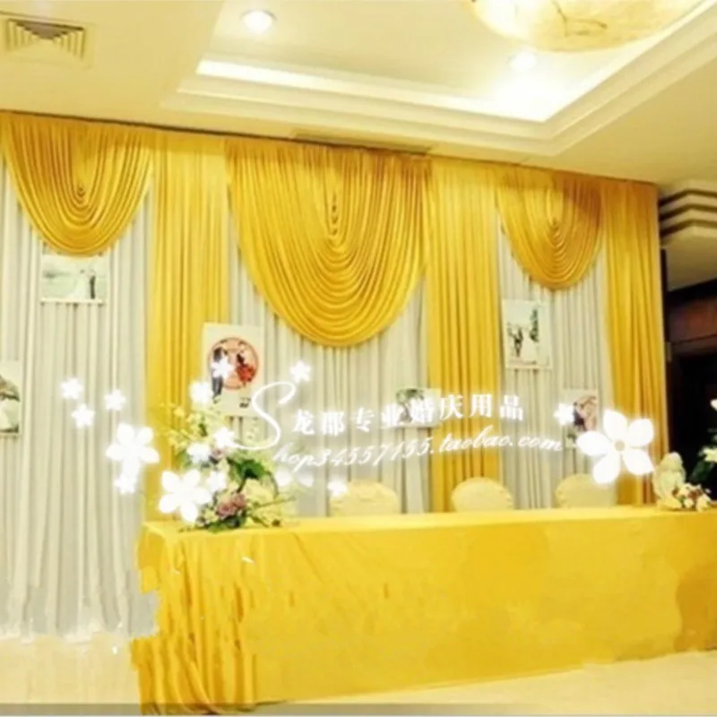 

3 м * 6 м Золотые и белые с блестками шторы горячая Распродажа Белый свадебный фон сценические занавески Искрящиеся Свадебные украшения