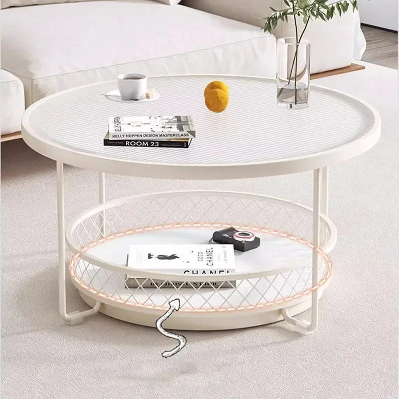 Круглые белые журнальные столики в скандинавском стиле современный дизайн