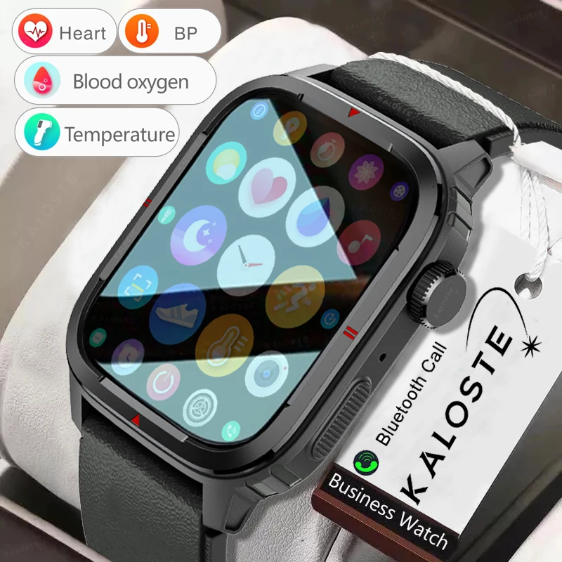 

KALOSTE Smart Watch Woman Clock Bluetooth Answer Call Reminder Heart Rate Body Temperature Sports Fitness Tracker Smartwatch Men