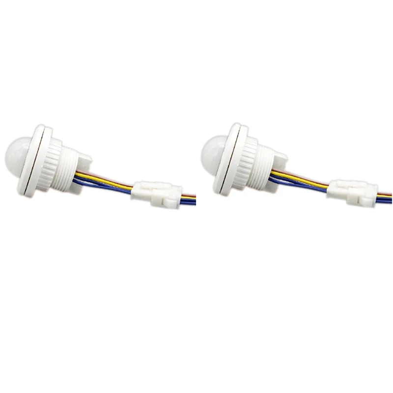 

2X Mini PIR Infrared Motion Sensor Detection 220V Adjustable Time Infrared Automatic LED Light Witch