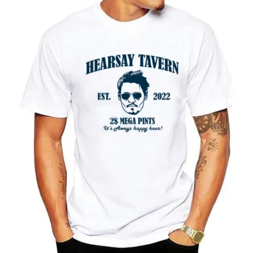 

HearSay Mega Pint Brewing Co T-shirt Justice For Johnny Depp Shirt