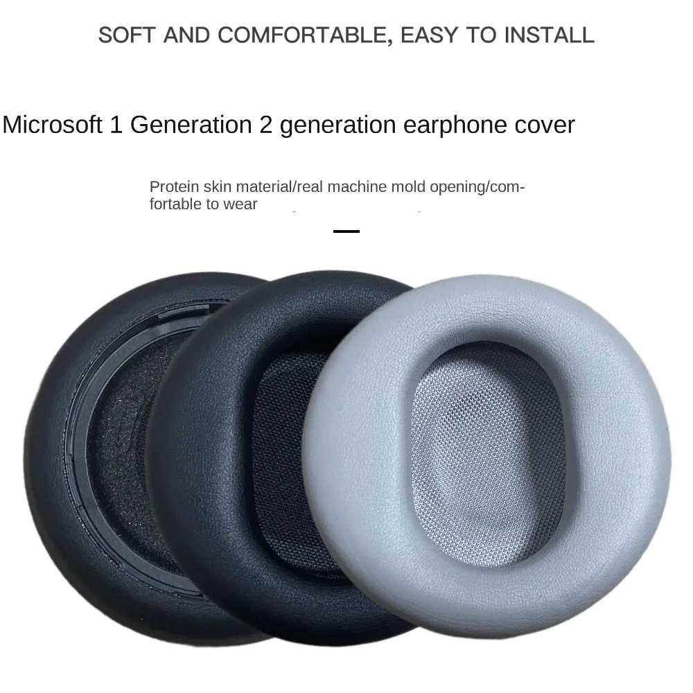 

1 Pair of Original Headset Foam Replacement Replacement Protein Leather Ear Pads Replacement Soft 1st and 2nd Generations