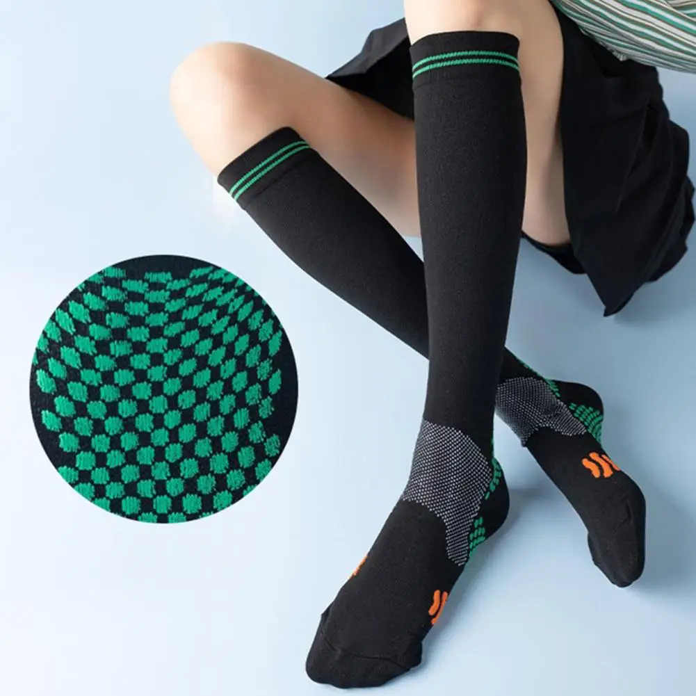 

1 Pair Durable Sports Socks Air Permeability Wear Resistant Soccer Stocking Women Men High Socks Sports Compression Stockings