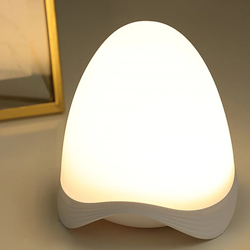 

Настольная лампа с зарядкой от Usb, уличный прикроватный светильник с сенсорным управлением для спальни, креативная лампа в форме яйца для защиты глаз