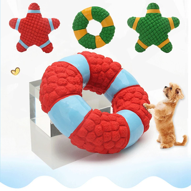 

Fun Pet Toy For Small Medium Large Dogs Latex Chew Molar Teeth Puppy Squeaky Toys Interactive Anti Bite Pet Training Accessories