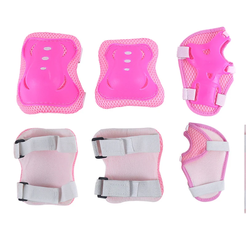 

Skate Skating Bicycle Protective Gear Chute Board Children Kneelet Coordinates Children Knee Protector 6pcs/set Wrister