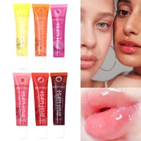 1pc lip oil scented plumping lip gloss hose moisturizing lip reduce shiny cosmetics women oil fine lip makeup balm lines d2s9