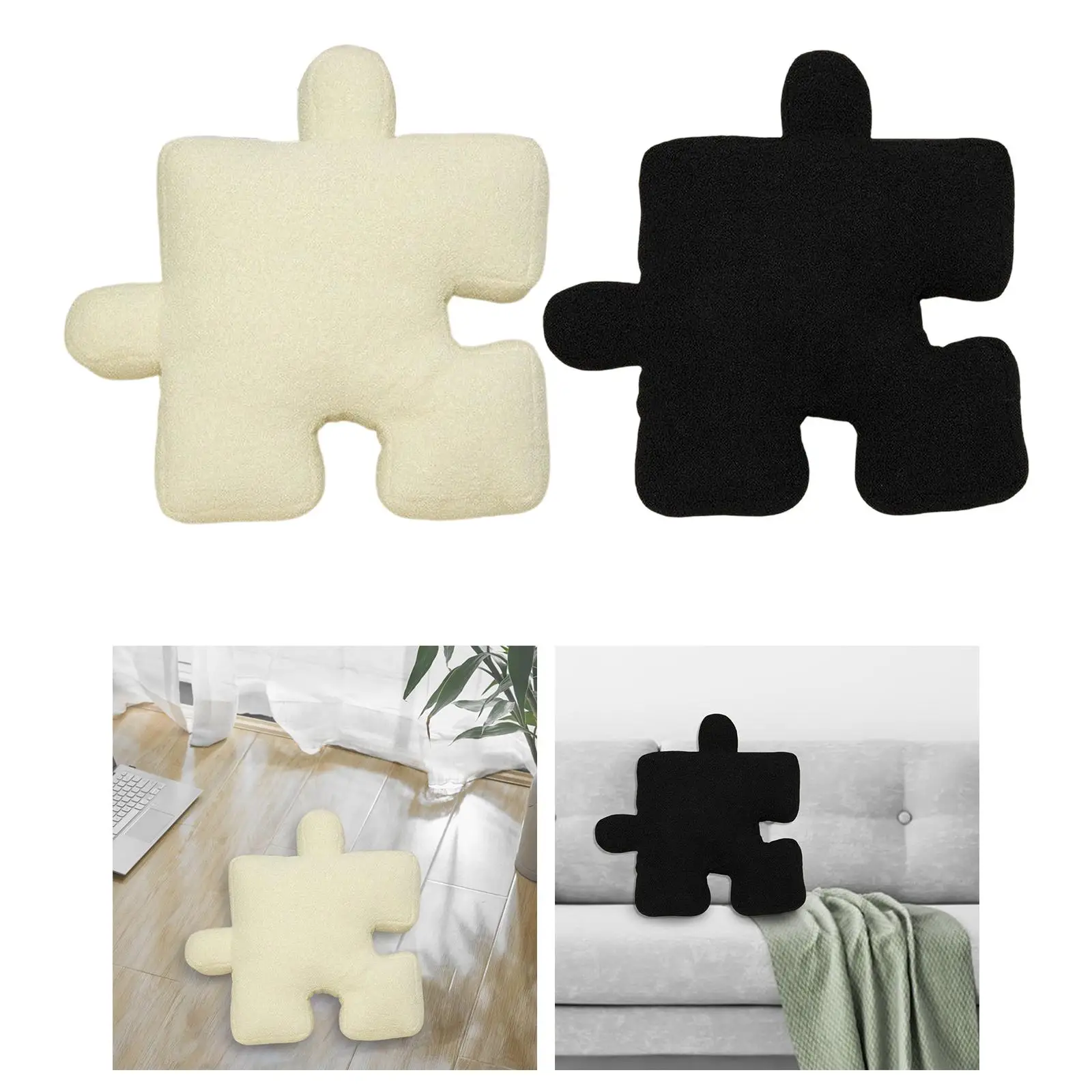 

Puzzle Shape Chair Seat Cushion Decorative Yoga Meditation Mat Patio Sofa Seat Pad Tatami Floor Mat for Nursery Patio 45x45cm