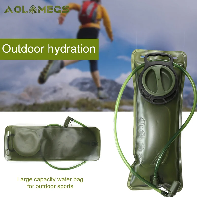 

AOLAMEGS 3L Hydration Water Bladder For Running Hiking Cycling Biking Fitness Portable Outdoor Folding Hydration Bag Sports Pack