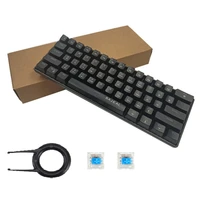 computer keyboard green axis wire keyboard type c cable separation tablet 61 key wireless charging mechanical keyboard