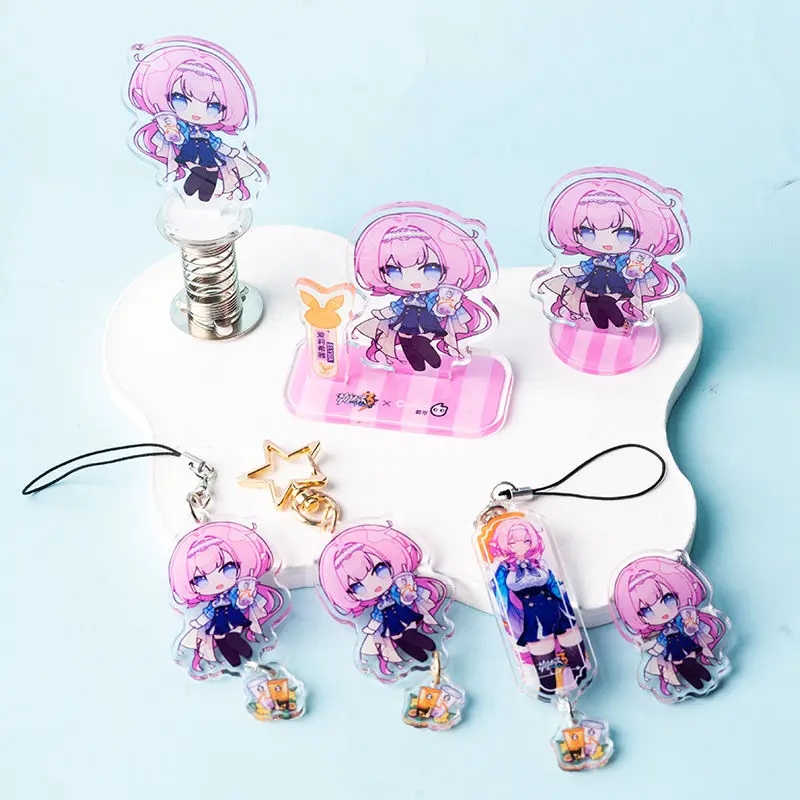 Honkai Impact 3 Valkyrie Kiana Elysia 7 шт. акриловый брелок для сумки фотопластина декор стола
