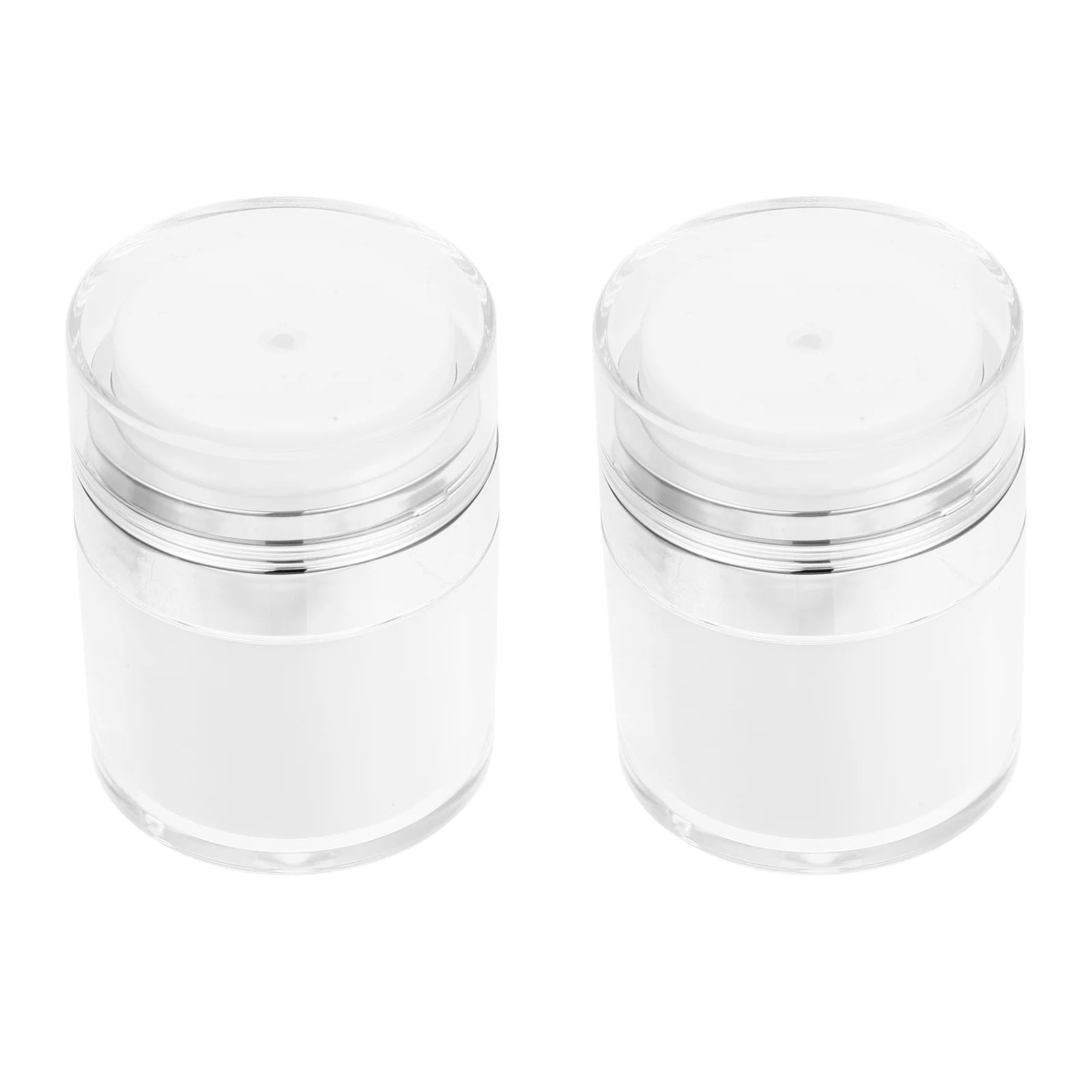 

2 Pcs Mini Portable Air Pump Eye Cream Bottle Empty Lotion Container Bottles Multipurpose Practical Sub Leakproof White Travel