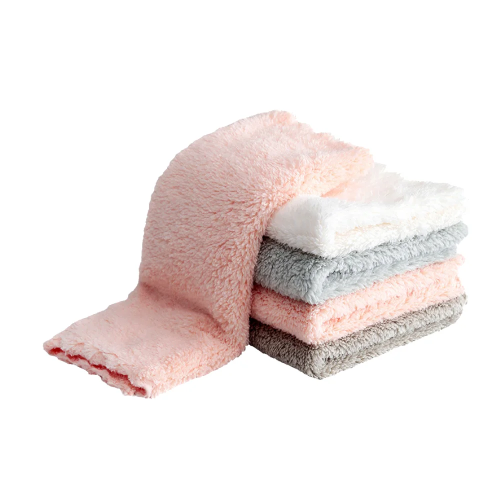 

10pcs Duster Cloths Practical Useful Thicken Absorption Dish Cloth for Kitchen