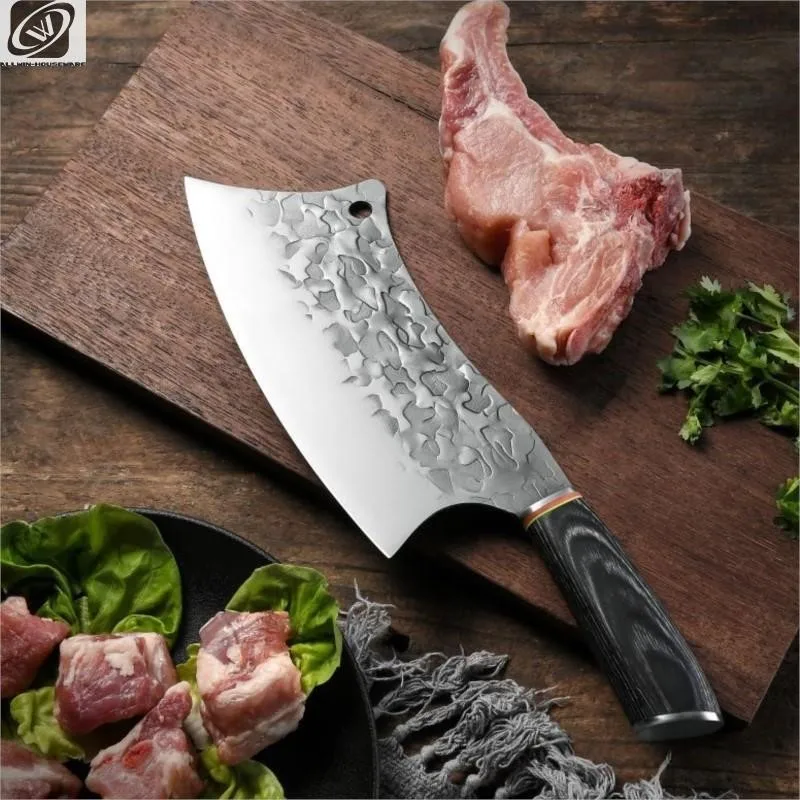 

8 Inch Boning Knife High-quality Stainless Stel Forged Knife Chicken Wing Slaughter Knives With Wooden Handle Coltello Caccia