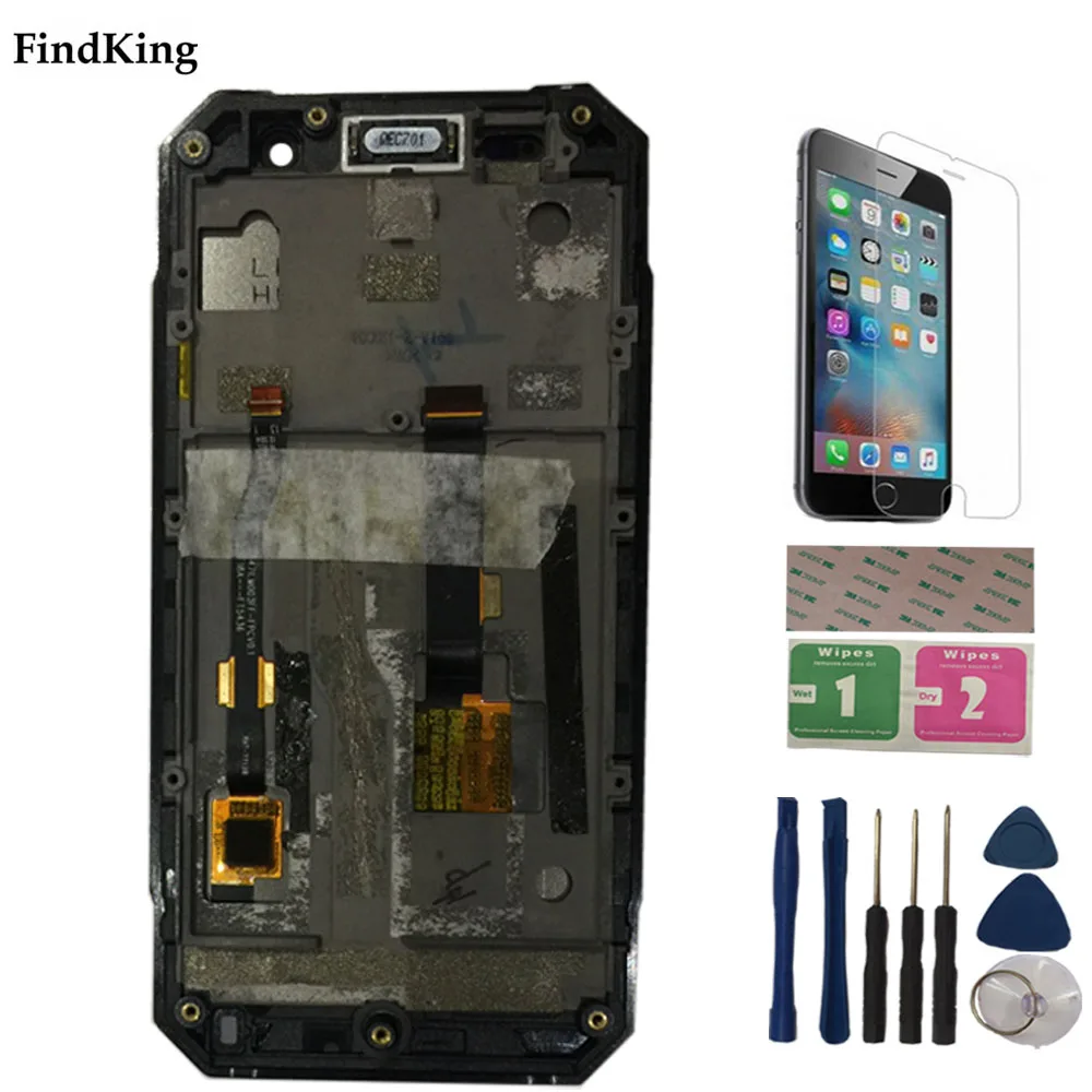lcd display with frame for nomu s30 mini touch screen digitizer panel assembly touchscreen phone parts tools free global shipping