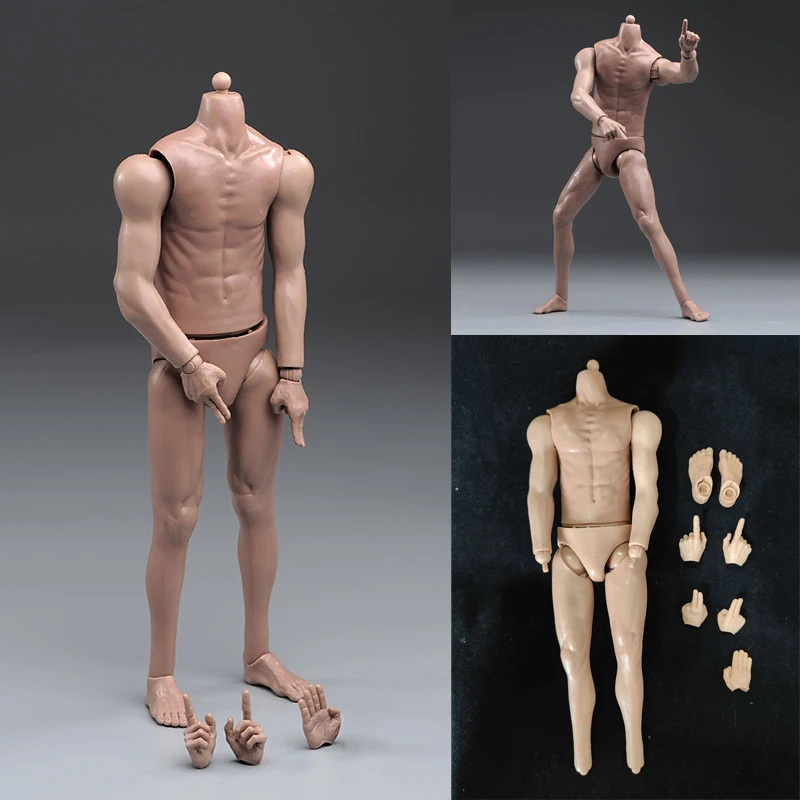 

1/6 супер гибкое мужское тело 12 дюймов, мужской солдат, полусиликоновая стандартная экшн-фигурка, кукла для 1:6 головы, скульптуры