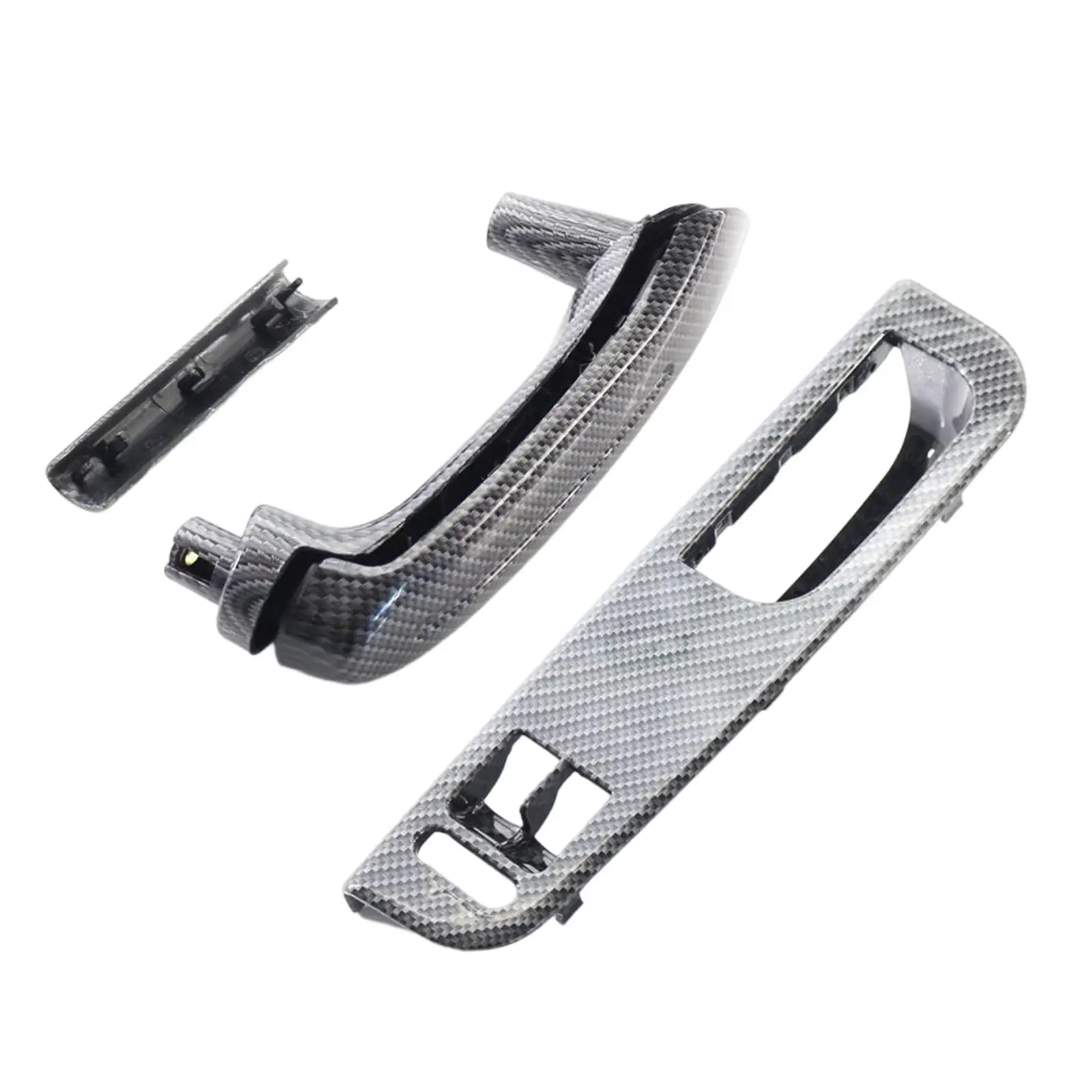 

3B1867171D Interior Door Grabs Replacement Carbon Fiber Style