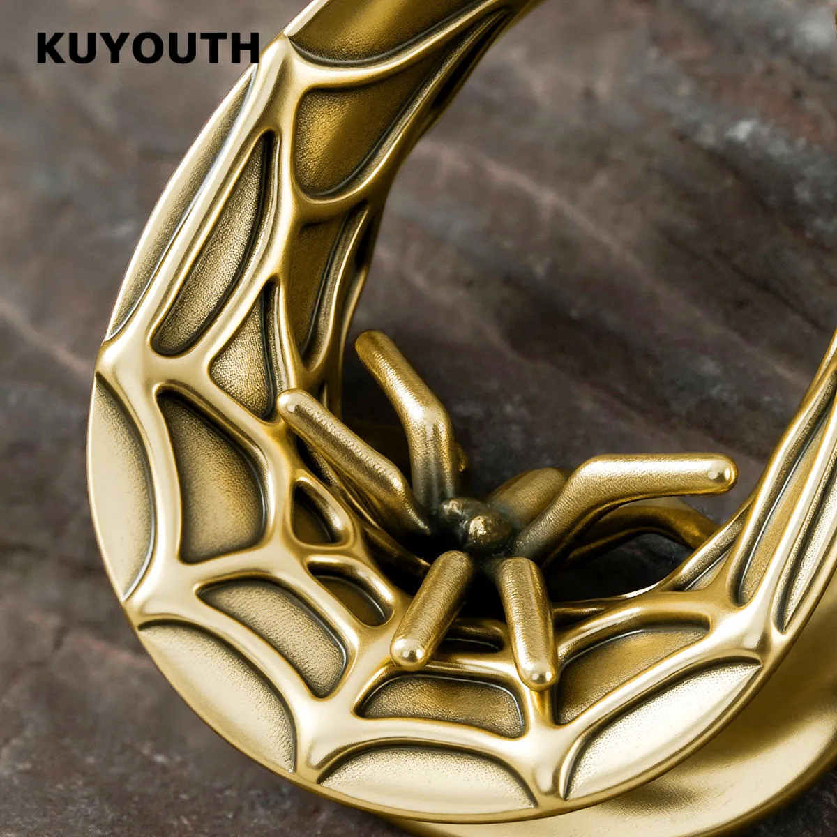 KUYOUTH 2 шт., готические паутины, ушные туннели, заглушки, медные расширители в форме седла, калибры, носилки, ювелирные изделия для пирсинга, серьги (art.: 3920d2a8a455f) - 3920d2a8a455f