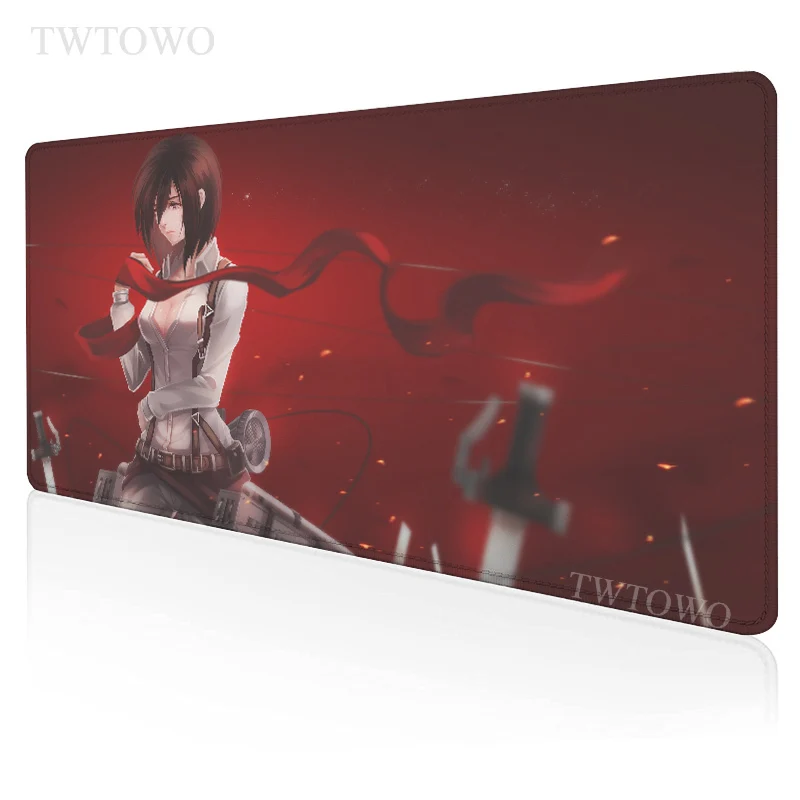 

Anime Attack on Titan Mousepad New Home Computer Mouse Mat Desk Mats Soft Natural Rubber Anti-slip Gamer Desktop Mouse Pad