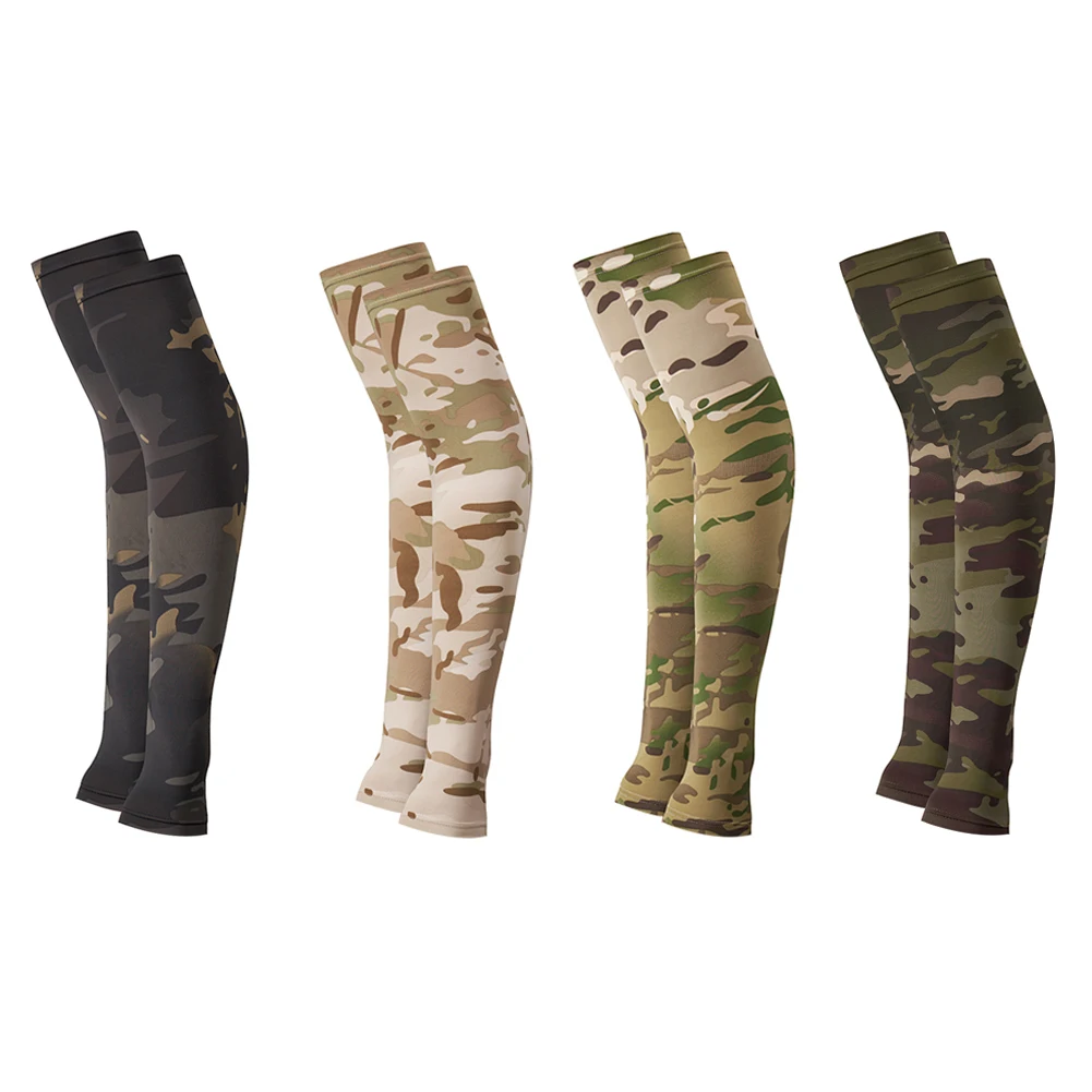 

1 Pair Tactical Camouflage Sports Arm Sleeve Warmer Cuff Basketball Cycling Arm Warmer Summer Running Fishing UV Sun Protection