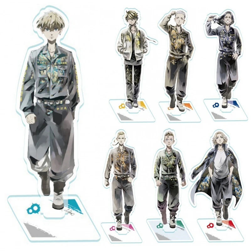 

Anime Tokyo Revengers Acrylic Stand Action Figure Manjiro Ken Takemichi Chifuyu Keisuke Model Toys Plate Desk Decor Fans Gift