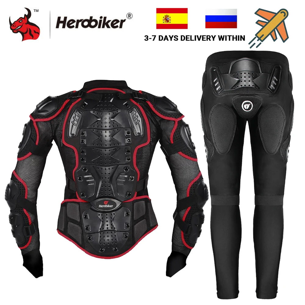 

Защитная Броня HEROBIKER для мотоцикла, бронированная куртка для мотогонок, с защитой шеи