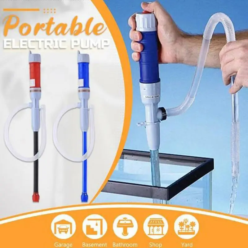 

Water Pump Battery Powered Automatic Portable Hand Held Water Fluid Transfer Pump Battery Powered Siphon Pump With Suction Tube