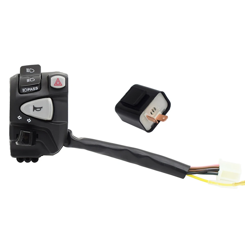 

Переключатель руля управления для мотоцикла, 7/8 ", 22 мм, кнопка включения сигнала поворота со светодиодный подсветкой, для NMAX CT125 155