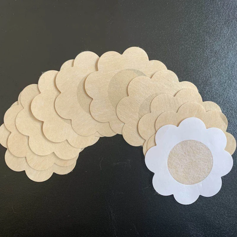 

Women Non-woven Breast Patch Bra Pasties Pad Soft Disposable Nipple Covers Invisible Chest Stickers Intimate Accessories