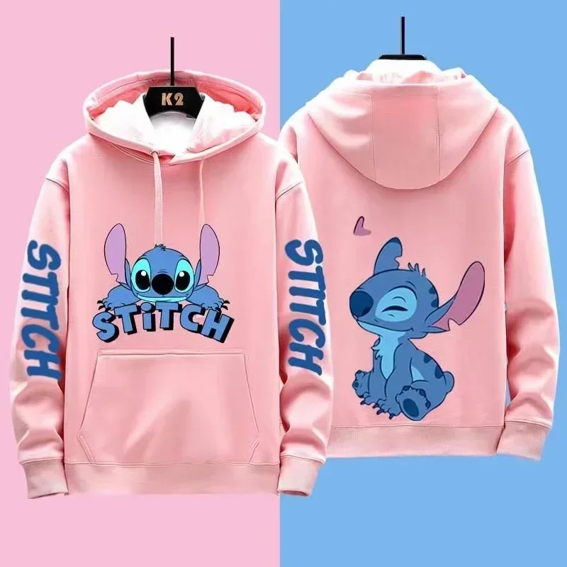 Miniso Sanrio новый Disney Stitch с капюшоном забавный аниме осень-зима мужской женский