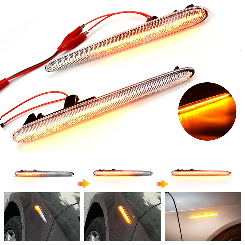 

Scroll Flashing Indicator Lamp LED Dynamic Side Marker Signal Light For Alfa Romeo Giulietta Ti Sprint Velocce Typ 940 2010-2021