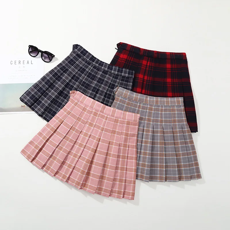 Children's clothing new Korean version of the big boys and girls plaid skirt summer baby waist skirt