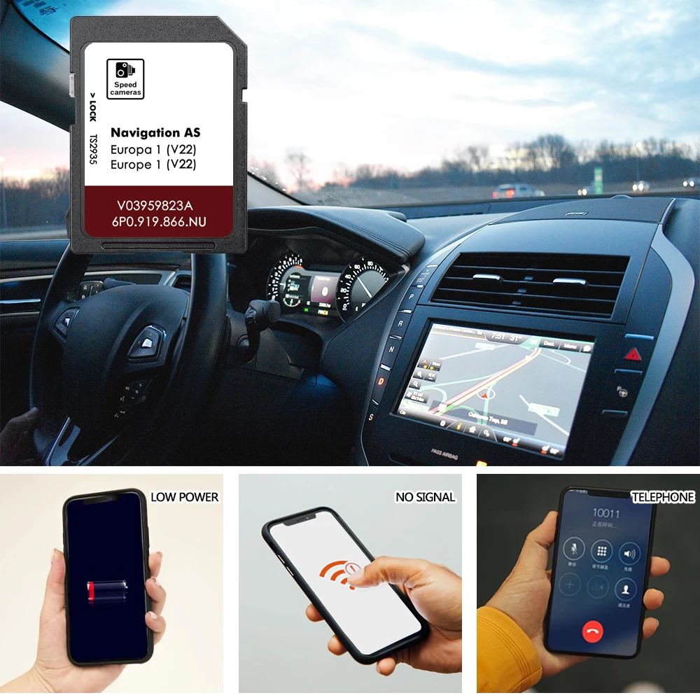 Фото Для Seat Alhambra Navi System 2015-2021 Автомобильная навигация SD-карта MIB2 AS V22 Обложка карты Нидерланды Германия Франция GPS-карта №4