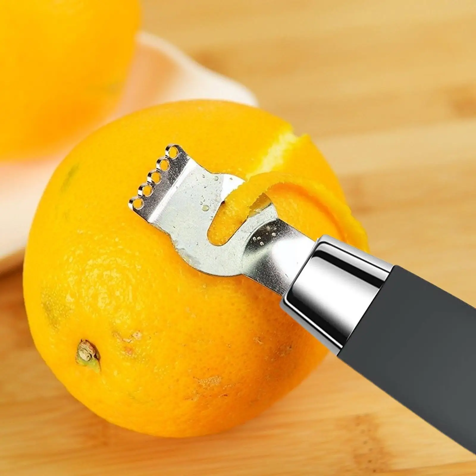 New Steel Lemon Zester Citrus Grater Lime Accessories Gadgets Bar Tool Knife Fruit Kitchen Zest Peeling V8I9 |