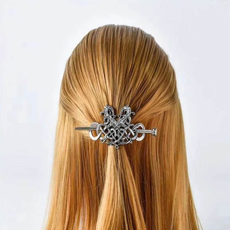 Hair Sticks Headdress Fashion Viking Style Large Hairpin For Woman Vacation Hair Accessory Dxaa