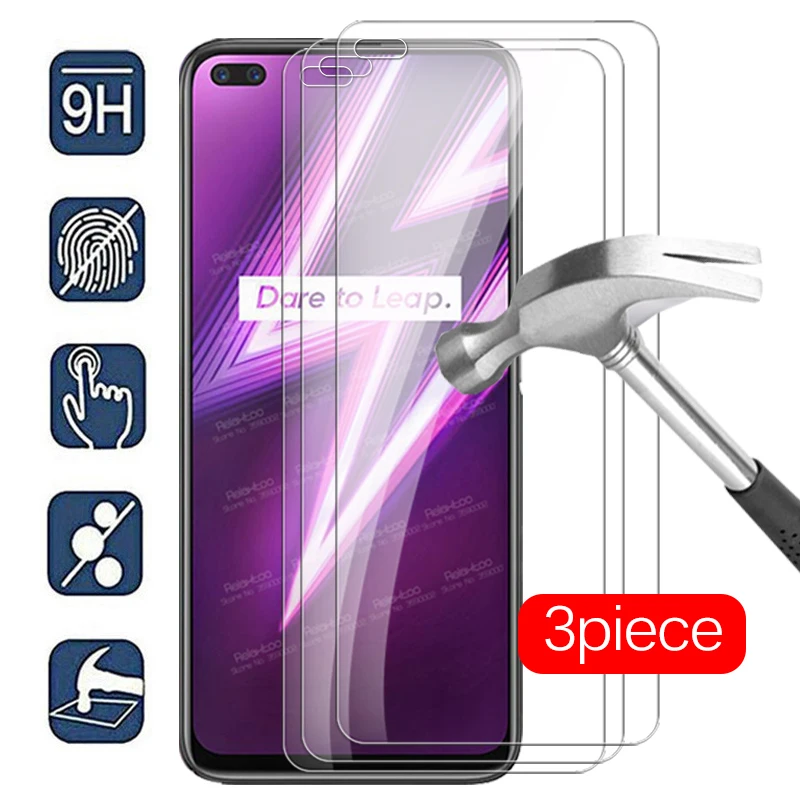 

3pcs protective Glass For oppo realme 6 pro Glass on realmy raelme realmi 6 pro 6pro realme6 screen protector safety tremp Film