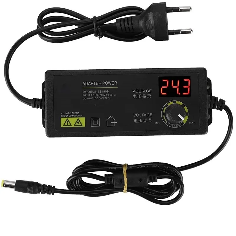 

3-36V 60W Power Switching Adapter Adjustable Voltage with LED LCD Digital Display Screen Voltage Regulation Power Supply Adapter