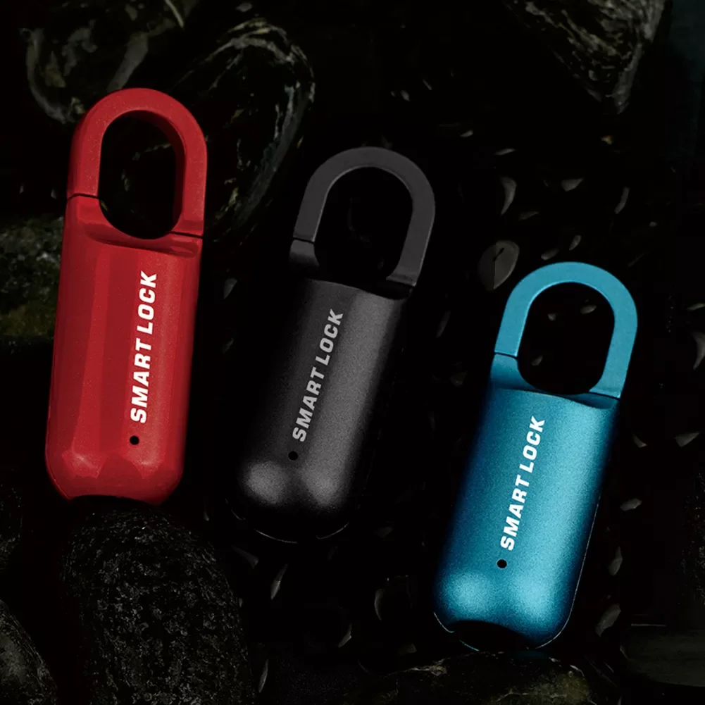 

Умный сенсорный дверной замок USB с идентификацией по отпечатку пальца, безключевой Противоугонный замок для путешествий, чехол