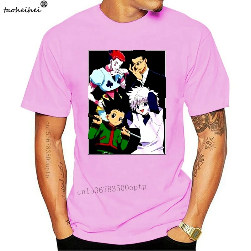 Подлинная футболка Legit Hunter X аниме Гон кулья леорио гиока Ts5Kyh стиль круглая -