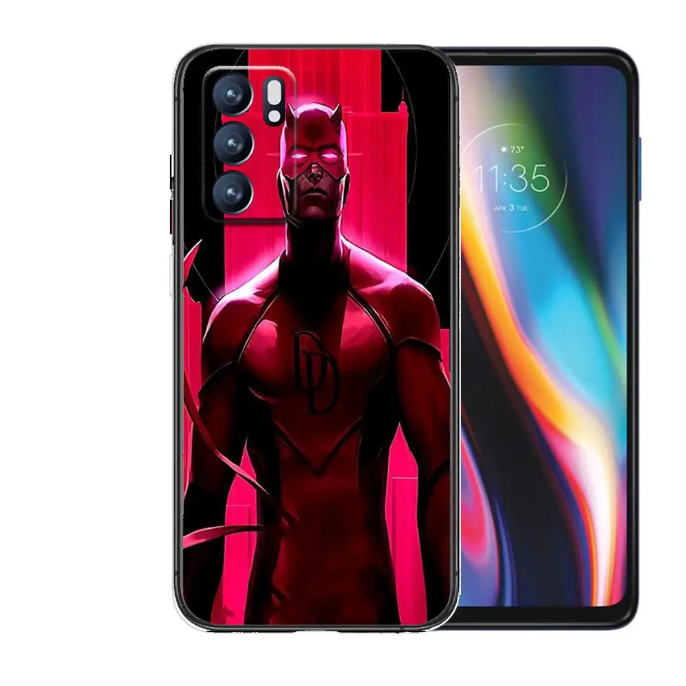 Чехол Daredevil для RealmeC3 OPPO Realme C3 RMX2020 Coque Capa Funda find x3 pro C21 8 Pro a91 Black Soft Phone Fundas Sac |