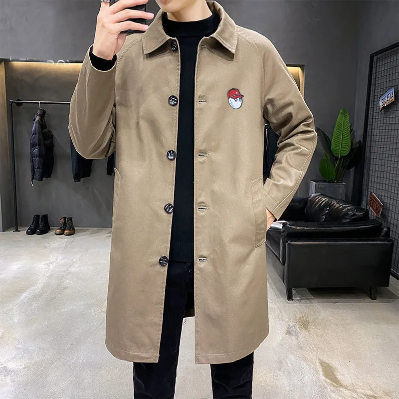 Malbon Golf Jacket Autumn Golf Wear Golf Jacket Sports Men Windbreak Men Windbreaker Jacket Men Mid-length Trench Golf Coat