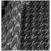 black jacquard soft three dimensional texture cloth skirt pants jacket clothing designer fabric