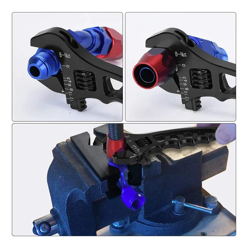 Регулируемый Алюминиевый металлический гаечный ключ 3 4 6 8 10 12 аксессуары для