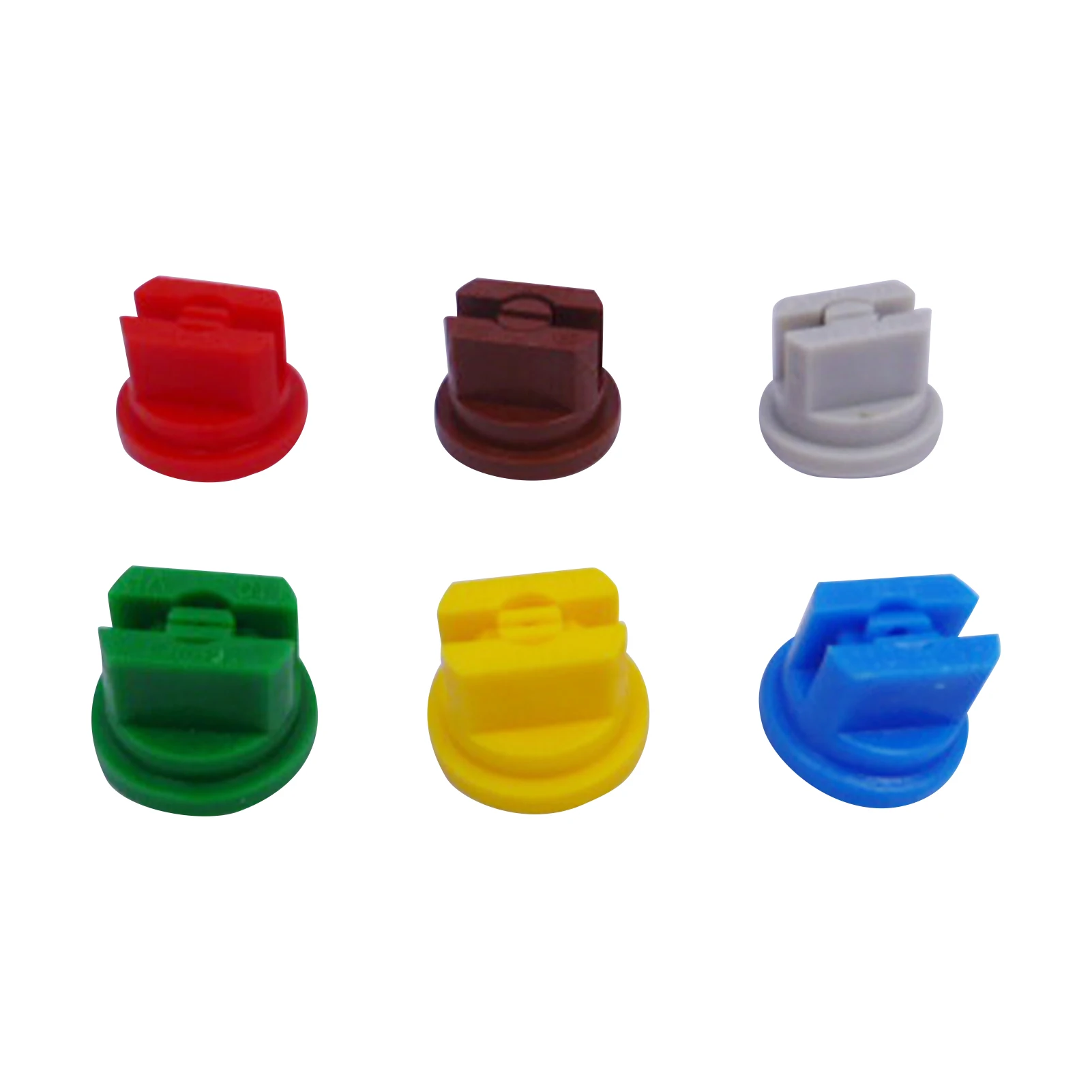 

6pcs Forestry For Weed Killing Assorted Flat Fan Shape 0.15-0.6mm Pore Spray Nozzle Durable Agriculture 110 Degree Atomizing Tip