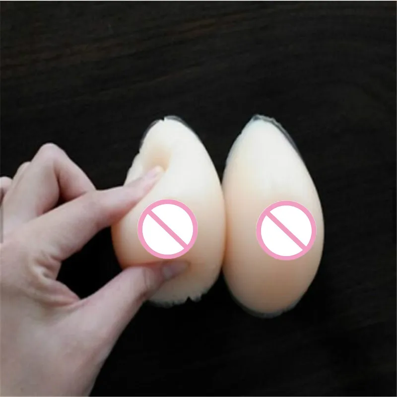 New Silicone Fake Breast Form 180/pair Small for Breast Cancer Teaching Teardrop Shape Lifelike Mastectomy Drag Queen Hot Sale