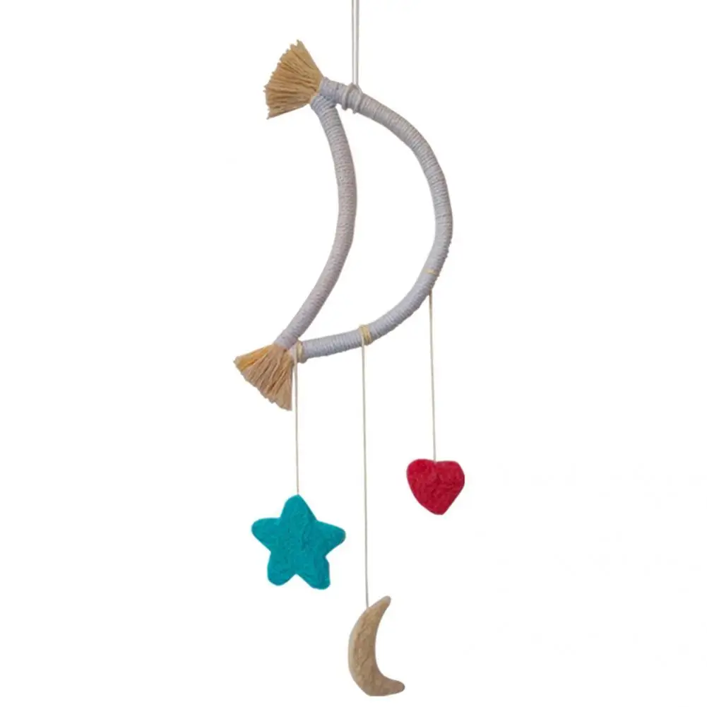 

Woven Hanging Colorful Cotton Line Long-lasting Handmade Boho Woven Wall Ceiling Hanging Wall Hanging for Bedroom
