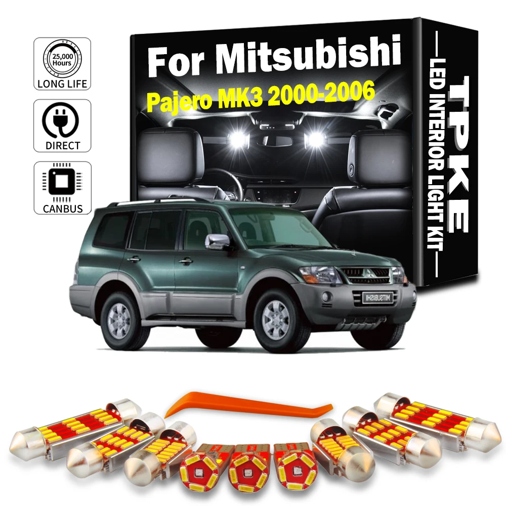 TPKE 17 шт. для Mitsubishi Pajero Montero Shogun 3 V60 V68 V73 V75 V77 2000- 2004 2005 2006 автомобильный светодиодный