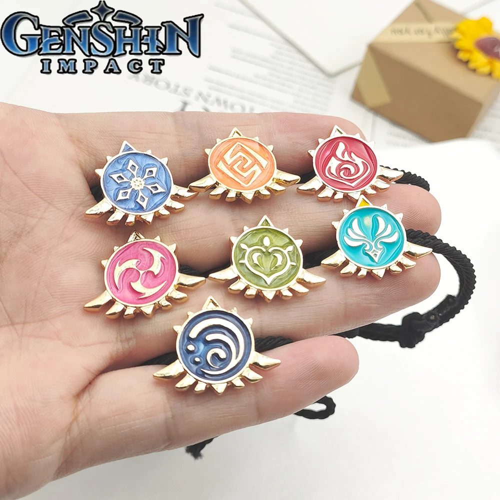 

Game Genshin Impact Hair Bands Elasticity Metal Badge Headband Hair Accessories for Women Girl Clothing Ponytail Jewelry
